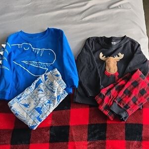 Carter's Blue and Black Kids Pajama Sets
